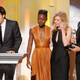 Producer Jeremy Kleiner, actress Lupita Nyong'o, producer Dede Gardner and screenwriter John Ridley accept the award for outstanding motion picture for 12 Years a Slave at the 45th NAACP Image Awards, Feb. 22, 2014, in Pasadena, Calif.
Kevin Winter/Getty Images for NAACP Image Awards